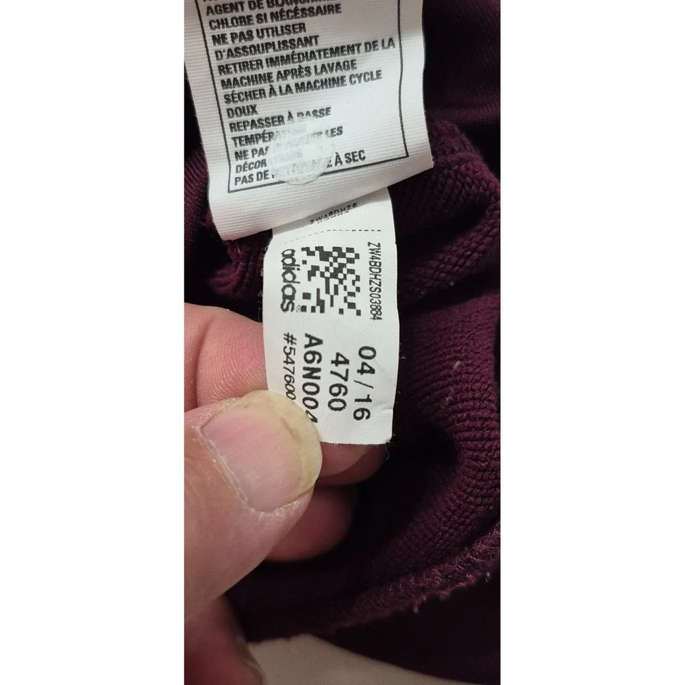 Mississippi State Bulldogs Adidas men's maroon/gray pullover athletic shirt sz M